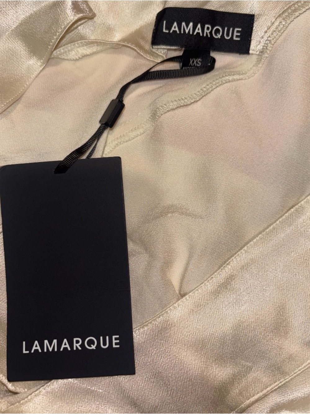 New! Lamarque Solange Draped Satin Cami 🤍 XXS NWT! - Picture 15 of 15